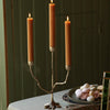 Recycled Brass Tree Triple Candleholder Candelabra