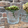 Vintage Style Glass Flower Pots - Four Assorted Designs - Greige - Home & Garden - Chiswick, London W4 