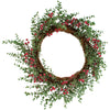 Frosted Faux Red Berry Wreath - 50cm