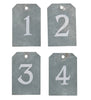 Zinc Advent Tags (1-4), Zinc Leaf Candle Holder, Ivory Candles - Greige - Home & Garden - Chiswick, London W4 