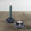 colourful glass candle holder duo for both tealight and taper candle