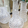 Straight-Sided Glass Jug - Hobnail Design - Two Sizes - Various Colours - Greige - Home & Garden - Chiswick, London W4 