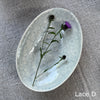Wonki Ware Oval Bowl Medium - Duck Egg Lace and Wash