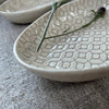 Wonki Ware Sushi or Tapas Dish - Warm Grey Lace