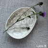 Wonki Ware Sushi or Tapas Dish - Warm Grey Lace