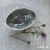 Wonki Ware Oval Bowl - Extra Small - Charcoal Lace