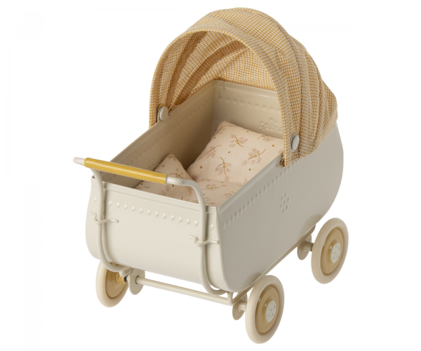 Maileg Pram, Micro - Yellow