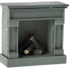 Maileg Fireplace, Mouse - Blue