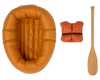 Maileg Rubber Boat, Mouse