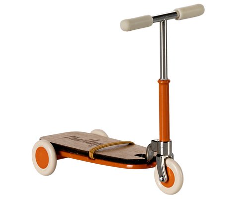 Maileg Kick Board Scooter, Mouse - Orange