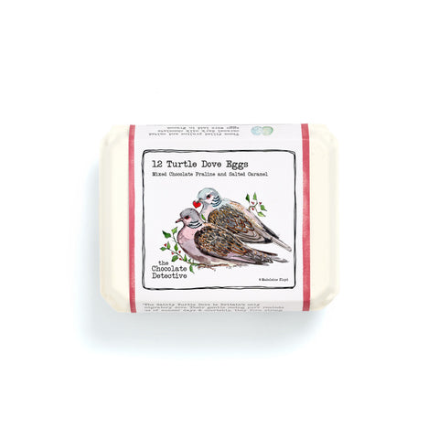 12 Turtle Dove Eggs - The Chocolate Detective
