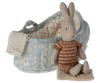 Maileg Rabbit in Carry Cot, Micro