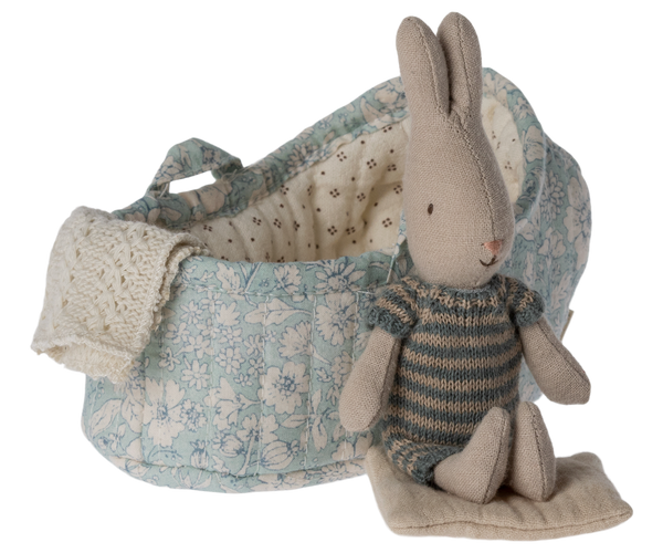 Maileg Rabbit in Carry Cot, Micro