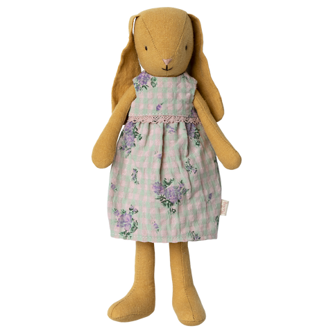 Maileg Bunny, Dusty Yellow - Size 2 - in Dress