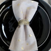 Four Gold Stars Napkins - White or Linen