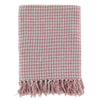 Recycled Cotton Throw - Raspberry Gingham or Rose Diamond