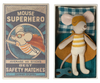 Maileg Superhero Mouse - Little Brother in Matchbox