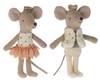 Maileg Royal Twins Mice, Little Sister and Brother in Matchbox