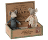 Maileg Grandma and Grandpa Mice in Cigarbox