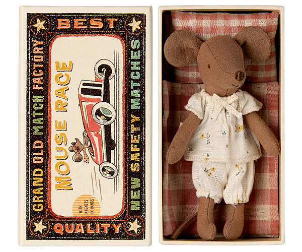 Maileg Big Sister Mouse in a Matchbox