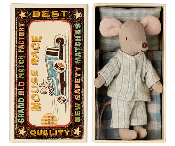 Maileg Big Brother Mouse in a Matchbox