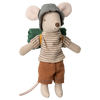 Maileg Hiker Mouse, Big Brother, Thin Stripes