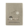 Large Linen Notebook - The best things in life...