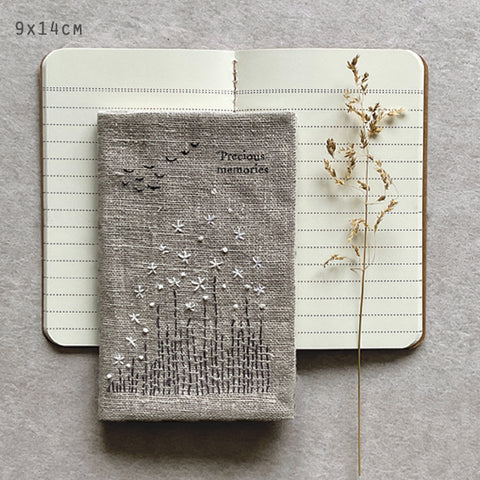 Small Linen Notebook - Precious memories