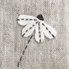 Linen Bookmark - Daisy