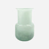 Handmade Classic Mint Green Glass Vase with tiny bubbles in glass
