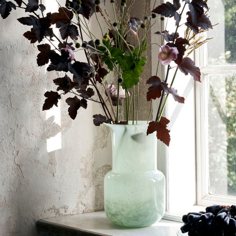 Classic Mint Green Glass Vase 
