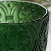 Set of Four Decorative Water Tumblers - Green
