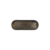 Antique Brown Metal Oval Tray