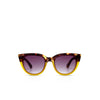 Okkia Sunglasses - Silvia - Havana Yellow - Black Gradient Lens