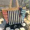 Navy Beni Bag - Small - Braided Rug Company