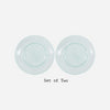 Bubble Glass Plate - Large - Aqua Blue or Green