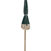 Sun Umbrella Parasol Green Beige Stripe Natural Fringe Vintage Style