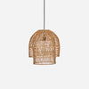 woven rattan lampshade