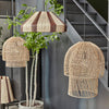 woven rattan lampshade