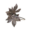 Set of Four Ivy Leaf Napkin Rings - Aged Brass