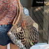 Classic French String Market Bag - Regular Size - Long Handles