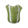 Handmade Stripey Glass Vase - Green