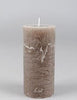 Rustic Pillar Candles - Mouse Grey, Taupe, White Asparagus or Anthracite - Greige - Home & Garden - Chiswick, London W4 