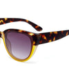 Okkia Sunglasses - Silvia - Havana Yellow - Black Gradient Lens