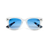 Okkia Sunglasses - Giovanni - Translucent Clear - Blue Lens
