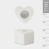 Porcelain Heart Thin Taper Candle Holder