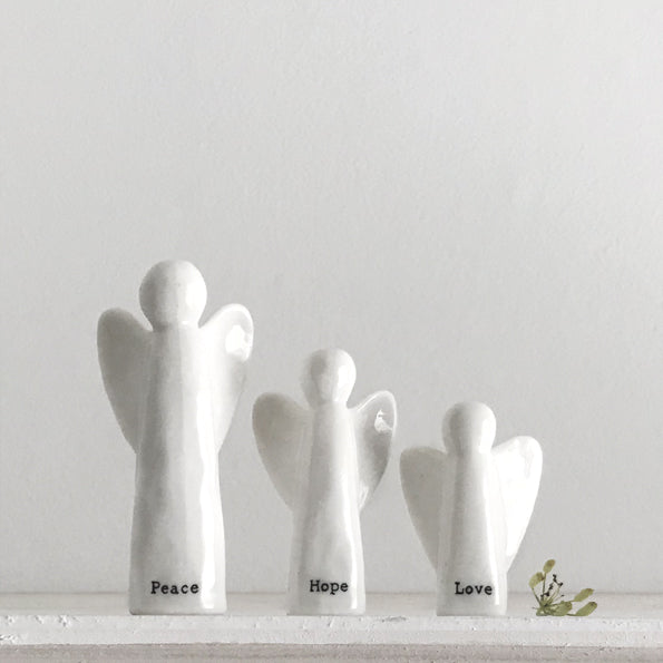 Set of Three Porcelain Angels