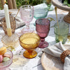 Set of Six Assorted Coloured Glass Bowls
