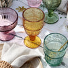 Coloured Decorative Glass Bowls - Set of Six Assorted