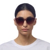 Okkia Sunglasses - Silvia - Pink Havana - Brown Gradient Lens